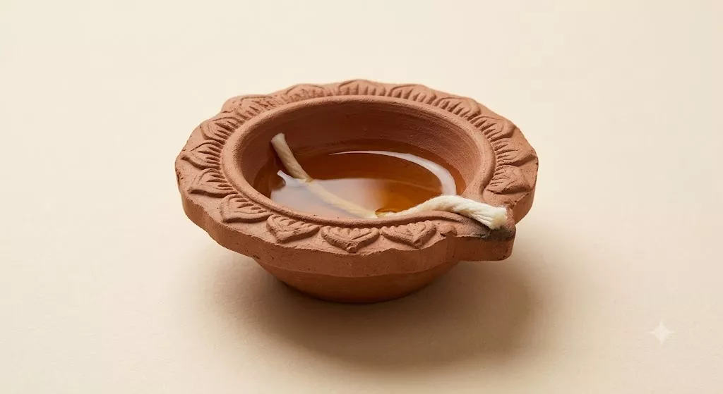 Terracotta clay diyas